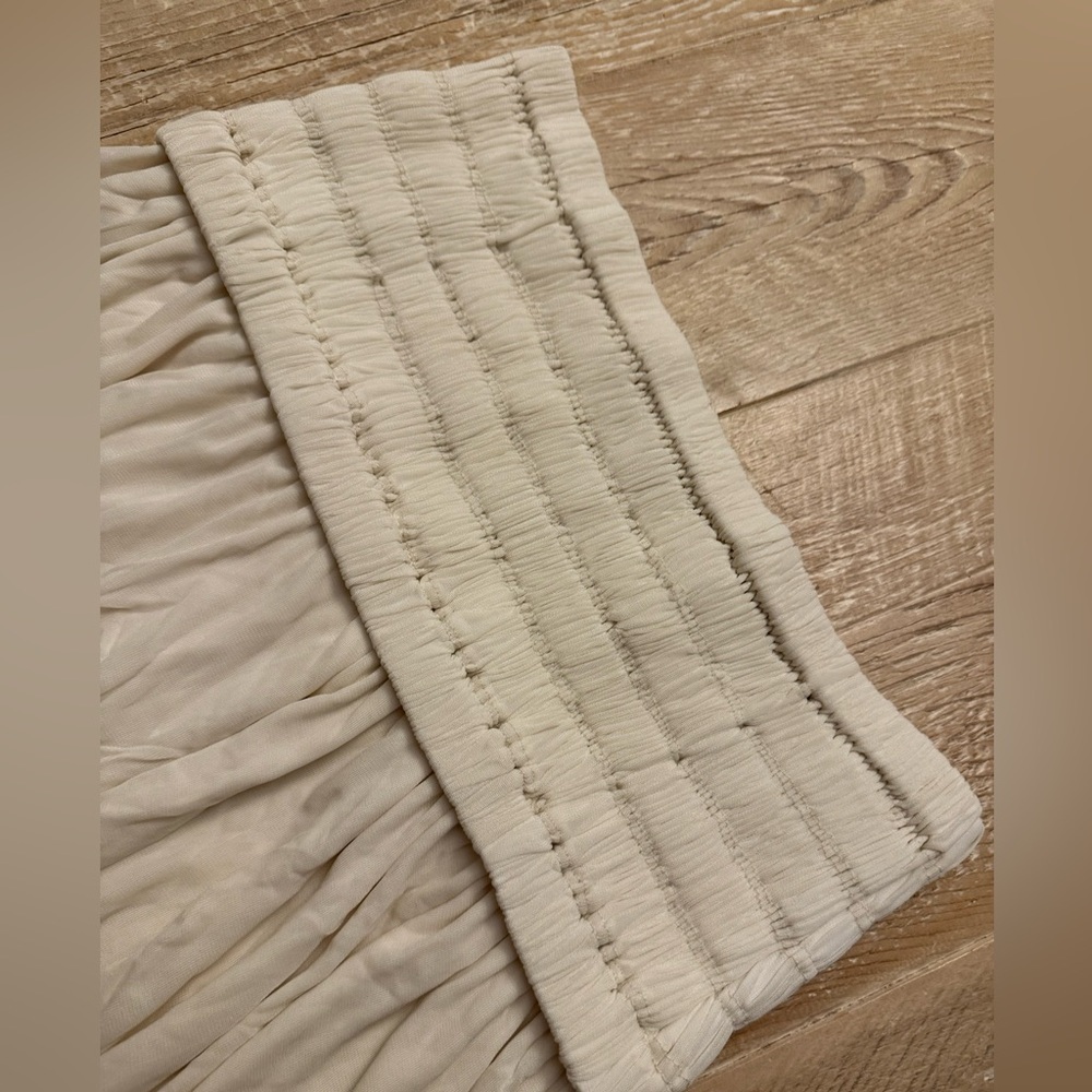 A.L.C. Strapless Cream Midi Layered Dress Size S Stunning! - Picture 3 of 7